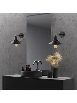 Wandleuchte In Schwarz - (B)24 X (H)27 X (T)20 Cm -Petromax Store aberto design wandleuchte in schwarz b 24 x h 27 x t 20 cm 2