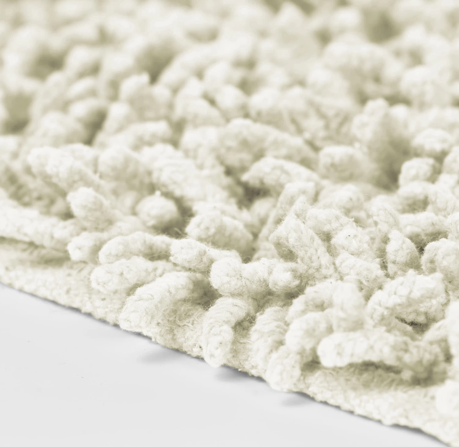 Badematte Hochflorteppich Aus Baumwolle In Creme 7 Badematte Hochflorteppich Aus Baumwolle In Creme – Bild 5