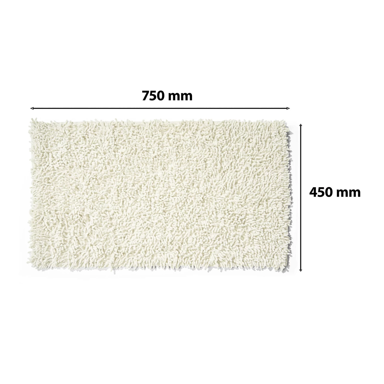 Badematte Hochflorteppich Aus Baumwolle In Creme 9 Badematte Hochflorteppich Aus Baumwolle In Creme – Bild 7