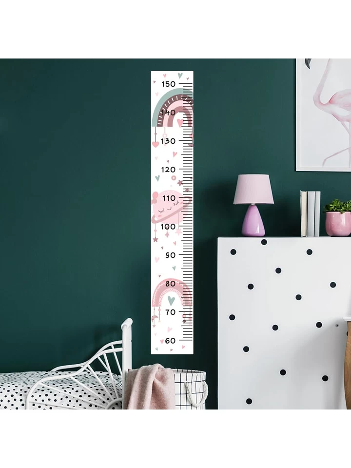 Ambiance Wandtattoo-Messlatte "Herzchen Im All" 3 Ambiance Wandtattoo-Messlatte "Herzchen Im All"