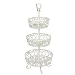 Obst/Blumen Etagere In Antikweiß - (H) 80 Cm