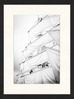 Wandbild " Segeln " In Schwartz