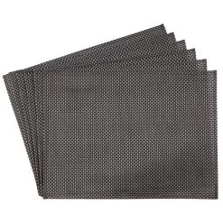 APS 6er Tischset/ Platzset In Silber Grau 45 X 33 Cm