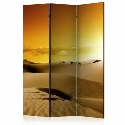 Paravent March Of Camels [Room Dividers] In Gelb,Orange,Braun,Beige