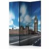 Paravent Sunny London [Room Dividers] In Weiß,Grau,Braun,Blau -Petromax Store artgeist paravent sunny london room dividers in weiss grau braun blau