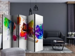 Paravent Three-dimensional Shapes II [Room Dividers] In Mehrfarbig -Petromax Store artgeist paravent three dimensional shapes ii room dividers in mehrfarbig 1