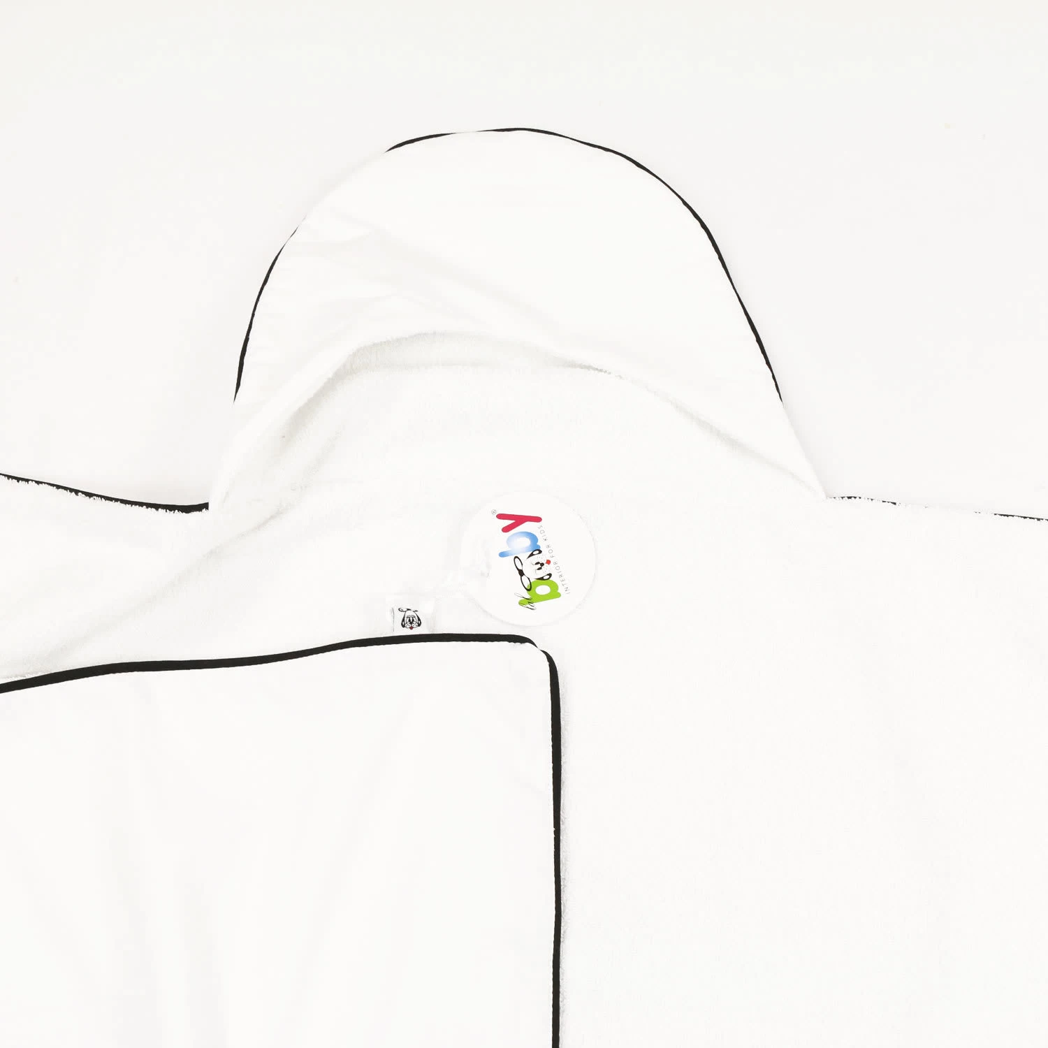 Kapuzenhandtuch "BE-WILD" In Weiß/Schwarz - (L) 72 X (B) 95cm 5 Kapuzenhandtuch "BE-WILD" In Weiß/Schwarz - (L) 72 X (B) 95cm – Bild 3