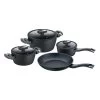 7tlg. Kochgeschirr-Set "Balance Induction Enduro" In Schwarz -Petromax Store berndes 7tlg kochgeschirr set balance induction enduro in schwarz
