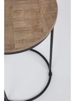 2er-Set: Beistelltische In Schwarz/ Braun -Petromax Store bizzotto 2er set beistelltische in schwarz braun 4