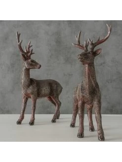 2er-Set: Dekofiguren "Tobin" In Braun - (B)14 X (H)23 Cm -Petromax Store boltze 2er set dekofiguren tobin in braun b 14 x h 23 cm 4