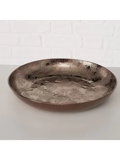 3er-Set: Dekoteller "Rustique" In Gold -Petromax Store boltze 3er set dekoteller rustique in gold 3