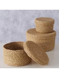 3er-Set: Körbe "Sophy" In Hellbraun -Petromax Store boltze 3er set korbe sophy in hellbraun 4