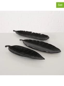 3er-Set: Schalen "Oakle" In Schwarz - (L)36 Cm