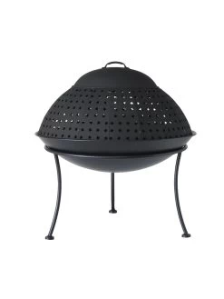Feuerschale "Forno" In Schwarz - (H)62 X Ø 60 Cm