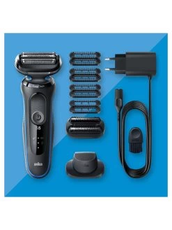 Braun Elektrorasierer "Series 5 - 51-B1820s" In Schwarz/ Dunkelblau -Petromax Store braun elektrorasierer series 5 51 b1820s in schwarz dunkelblau 6