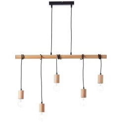 BRILLIANT Pendelleuchte, 5-flammig Jenji 110,5x80x5 Cm In Holz Hell/schwarz 13 BRILLIANT Pendelleuchte, 5-flammig Jenji 110,5x80x5 Cm In Holz Hell/schwarz -Petromax Store brilliant pendelleuchte 5 flammig jenji 110 5x80x5 cm in holz hell schwarz 2