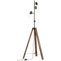 BRILLIANT Standleuchte, 1-flammig Woodhill 138x50x50 Cm In Antik/schwarz