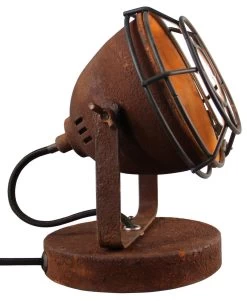 BRILLIANT Tischleuchte Carmen 17x13x13 Cm In Rostfarbend