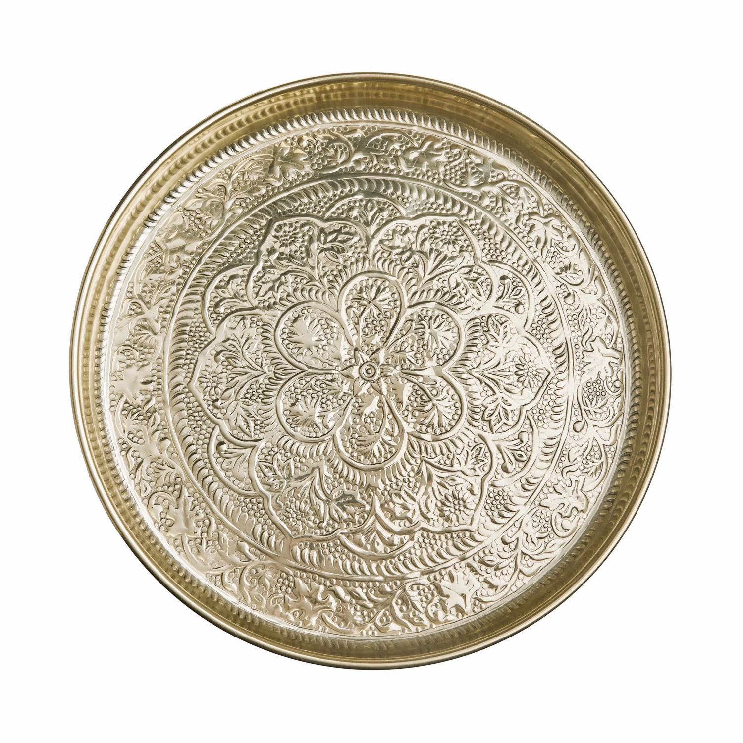 Deko Tablett Ø46cm ORIENTAL LOUNGE In Gold 4 Deko Tablett Ø46cm ORIENTAL LOUNGE In Gold – Bild 2