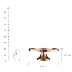 Deko-Teller Mit Fuß Ø50cm BANQUET In Gold -Petromax Store butlers deko teller mit fuss o50cm banquet in gold 3