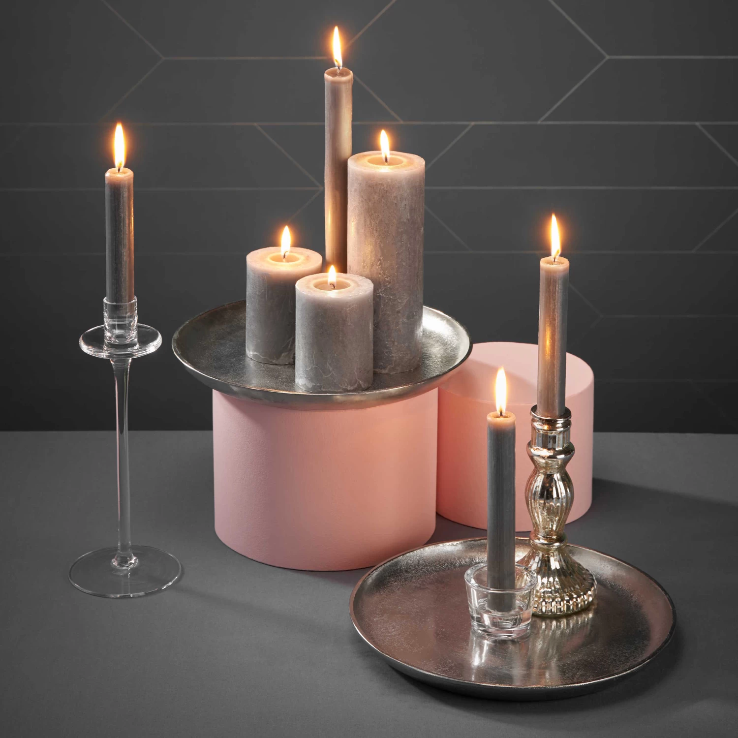 Deko-Teller Ø27cm BANQUET In Silber 9 Deko-Teller Ø27cm BANQUET In Silber – Bild 7