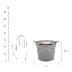 Eimer 2l ZINC In Grau -Petromax Store butlers eimer 2l zinc in grau 2