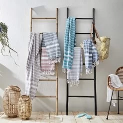 Hamamtuch L 170 X B 90cm SURFSIDE In Hellgrau 9 Hamamtuch L 170 X B 90cm SURFSIDE In Hellgrau -Petromax Store butlers hamamtuch l 170 x b 90cm surfside in hellgrau 1