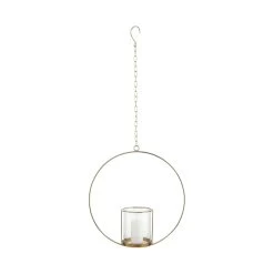 Hängedeko-Ring Mit Glaseinsatz Ø40cm LUNA In Gold -Petromax Store butlers hangedeko ring mit glaseinsatz o40cm luna in gold 2