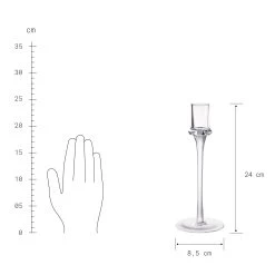 Kerzenhalter Höhe 24cm INVISIBLE In Transparent 12 Kerzenhalter Höhe 24cm INVISIBLE In Transparent -Petromax Store butlers kerzenhalter hohe 24cm invisible in transparent 3