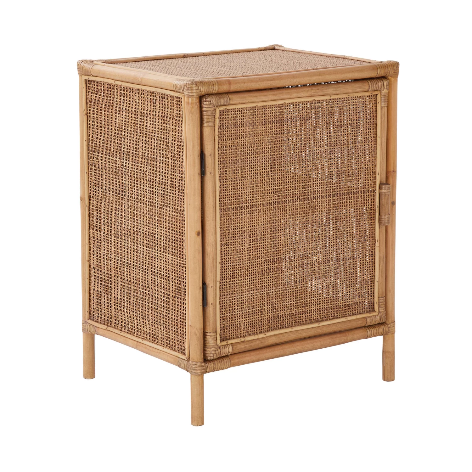 Nachttisch-Schränkchen Handgefertigt Aus Rattan BOHO LOUNGE In Natur 3 Nachttisch-Schränkchen Handgefertigt Aus Rattan BOHO LOUNGE In Natur