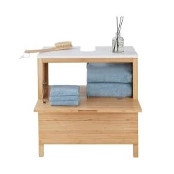 Waschbeckenunterschrank Mit Schublade WHITE SANDS In Natur-Weiß 20 Waschbeckenunterschrank Mit Schublade WHITE SANDS In Natur-Weiß -Petromax Store butlers waschbeckenunterschrank mit schublade white sands in natur weiss 2