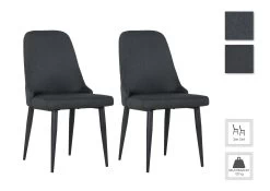 2-er-Set: Esszimmerstuhl Lady In Grau -Petromax Store byliving 2 er set esszimmerstuhl lady in grau 5