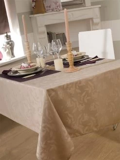 Tischdecke "Ombra" In Taupe