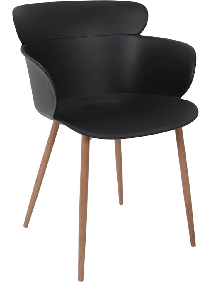 Esszimmerstuhl "Lorens" In Schwarz - (B)54 X (H)82 X (T)60 Cm 5 Esszimmerstuhl "Lorens" In Schwarz - (B)54 X (H)82 X (T)60 Cm – Bild 3