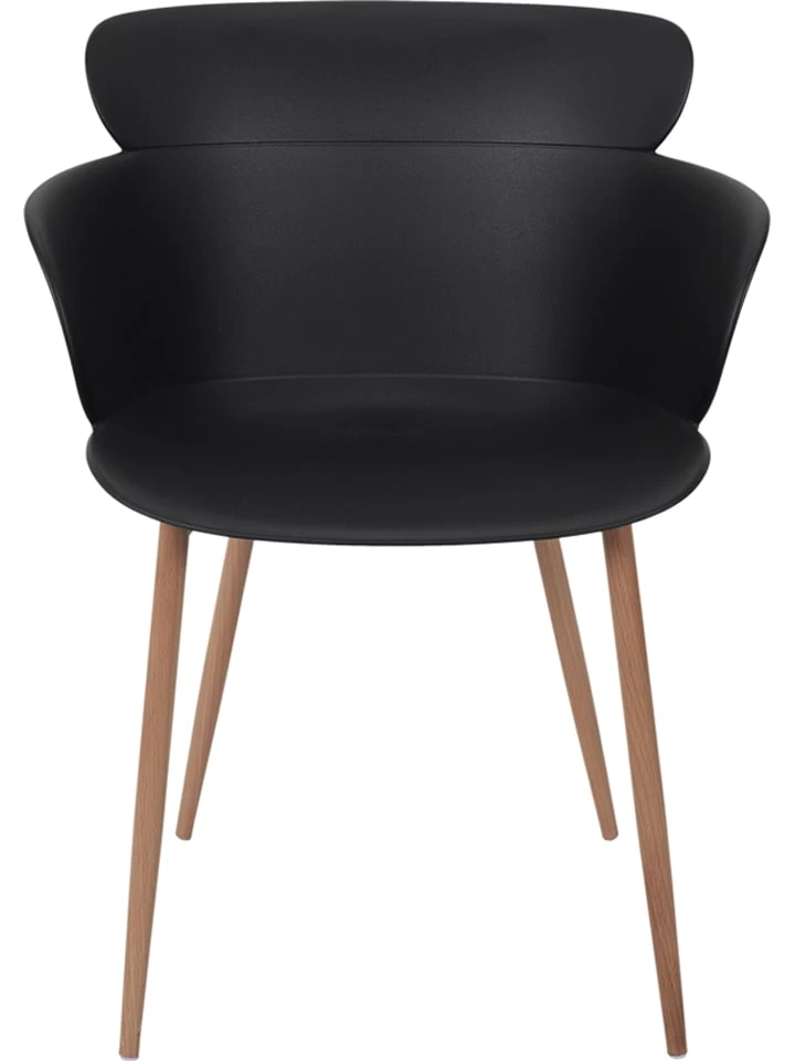 Esszimmerstuhl "Lorens" In Schwarz - (B)54 X (H)82 X (T)60 Cm 6 Esszimmerstuhl "Lorens" In Schwarz - (B)54 X (H)82 X (T)60 Cm – Bild 4