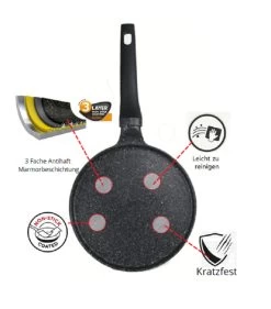 Crepe Pfannkuchen Pfanne Ø28cm In Schwarz -Petromax Store cheffinger crepe pfannkuchen pfanne o28cm in schwarz 2