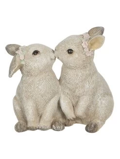 Dekofigur "Kaninchen" In Beige - (B)10 X (H)10 X (T)6 Cm