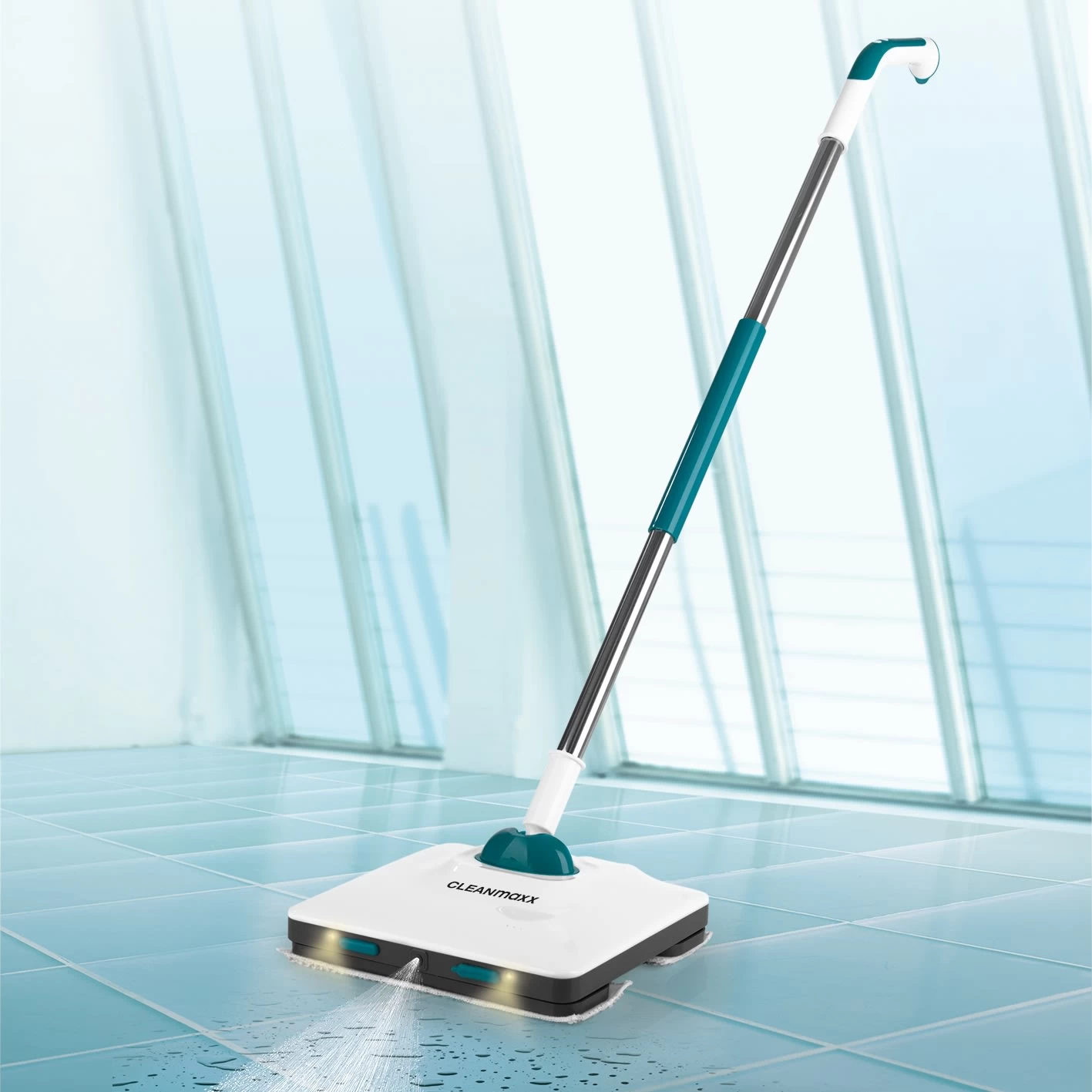 Akku-Vibrationsmopp In Weiß 4 Akku-Vibrationsmopp In Weiß – Bild 2