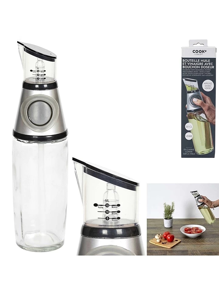 Ölflasche In Silber - (H)28 X Ø 7 Cm 3 Ölflasche In Silber - (H)28 X Ø 7 Cm