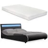 LED Bett Valencia Mit Matratze In Schwarz (B)140cm -Petromax Store corium led bett valencia mit matratze in schwarz b 140cm