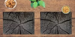 Tischsets I Platzsets Abwaschbar - Baumstumpf Holztextur - Aus Erstklassigem Vinyl (Kunststoff Ð BPA-frei) - 4 Stück - 44 X 32 Cm - Rutschfeste Tischdekoration -Petromax Store cover your desk de tischsets i platzsets abwaschbar baumstumpf holztextur aus erstklassigem vinyl kunststoff d bpa frei 4 stuck 44 x 32 cm rutschfeste tischdekoration 2