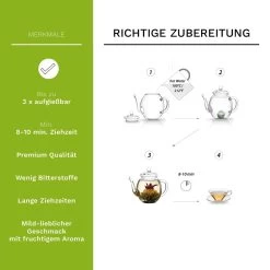 6er Box ErblühTee Grüntee Fruity Flavor -Petromax Store creano 6er box erbluhtee gruntee fruity flavor 9