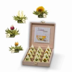 Holzpräsentbox "12er Teelini Weißtee"