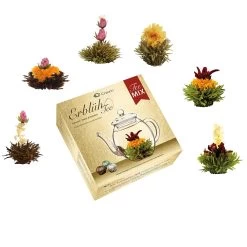 MIXED 6er Box Teeblumen Grüner/Weißer/Schwarzer Tee