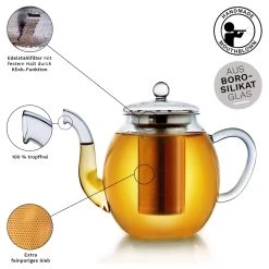 Teekannen-Geschenkset 1x Teekanne 1.0l Inkl. 2 Teeblumen Grüner + Weißer Tee 9 Teekannen-Geschenkset 1x Teekanne 1.0l Inkl. 2 Teeblumen Grüner + Weißer Tee -Petromax Store creano teekannen geschenkset 1x teekanne 1 0l inkl 2 teeblumen gruner weisser tee 2