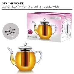 Teekannen-Geschenkset 1x Teekanne 1.0l Inkl. 2 Teeblumen Grüner + Weißer Tee 11 Teekannen-Geschenkset 1x Teekanne 1.0l Inkl. 2 Teeblumen Grüner + Weißer Tee -Petromax Store creano teekannen geschenkset 1x teekanne 1 0l inkl 2 teeblumen gruner weisser tee 4