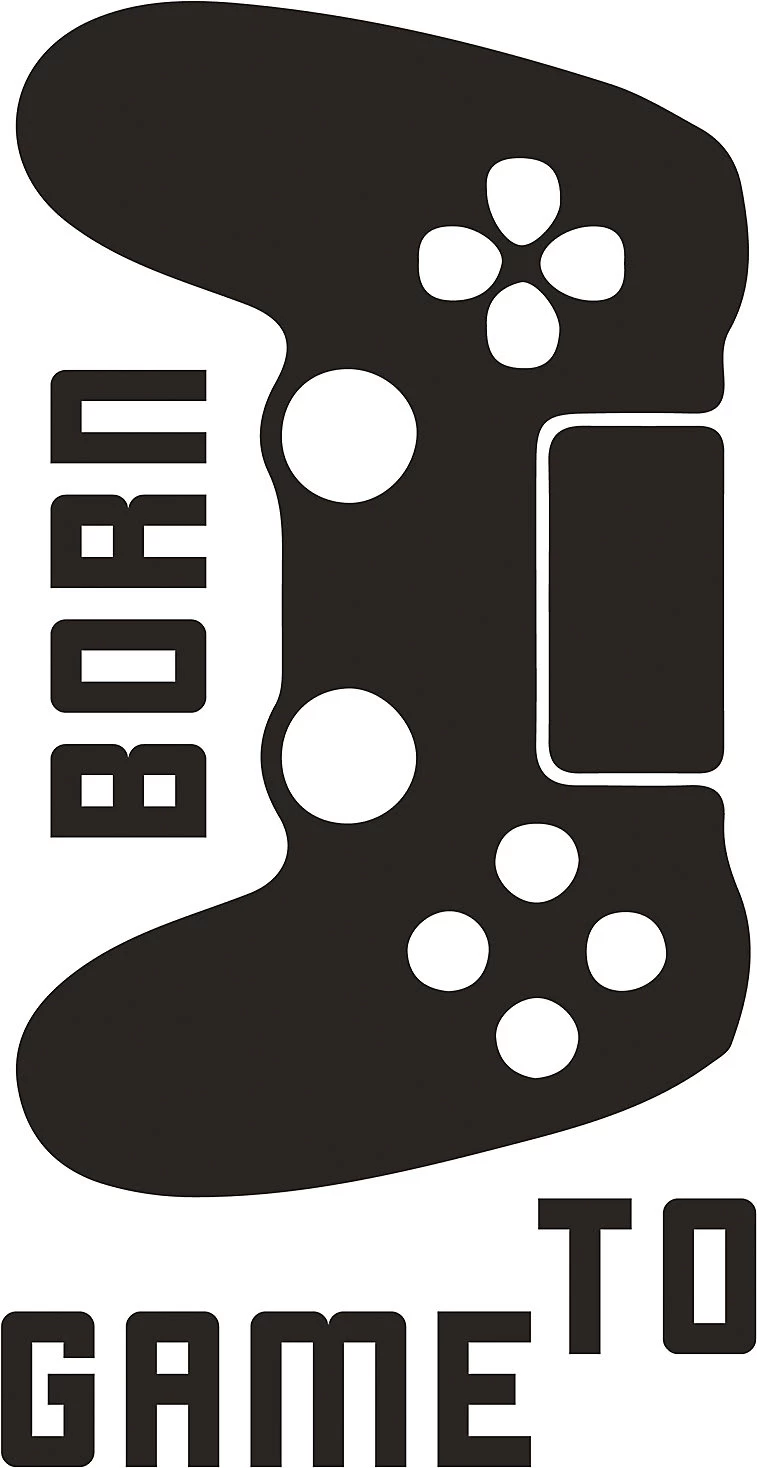 Wandsticker Born To Game, 4 Tlg. 3 Wandsticker Born To Game, 4 Tlg.