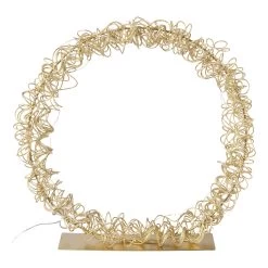 Deko-Objekt Ring Mit LED In Gold