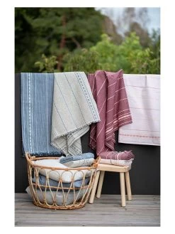 2er-Set: Sommertücher "Nizza - Schiffbordüre" In Weiß/ Blau -Petromax Store david fussenegger 2er set sommertucher nizza schiffbordure in weiss blau 2