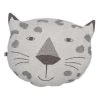 Kissen "Juwel - Leopard" In Grau